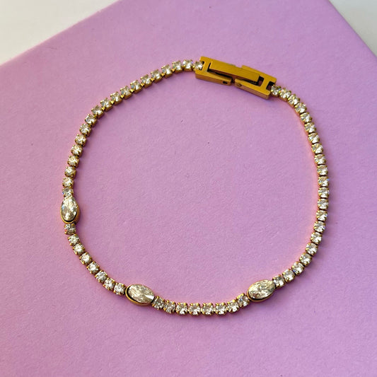 Tasha Oval Tennis Bracelet