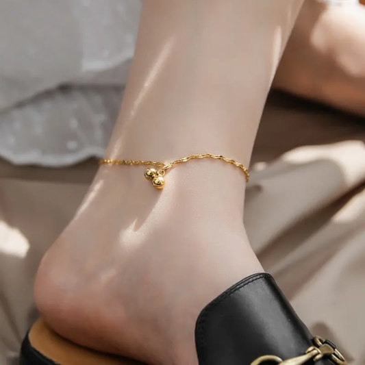 Gleam Balls Gold Anklet