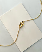 Lilies Diamond Dainty Bracelet