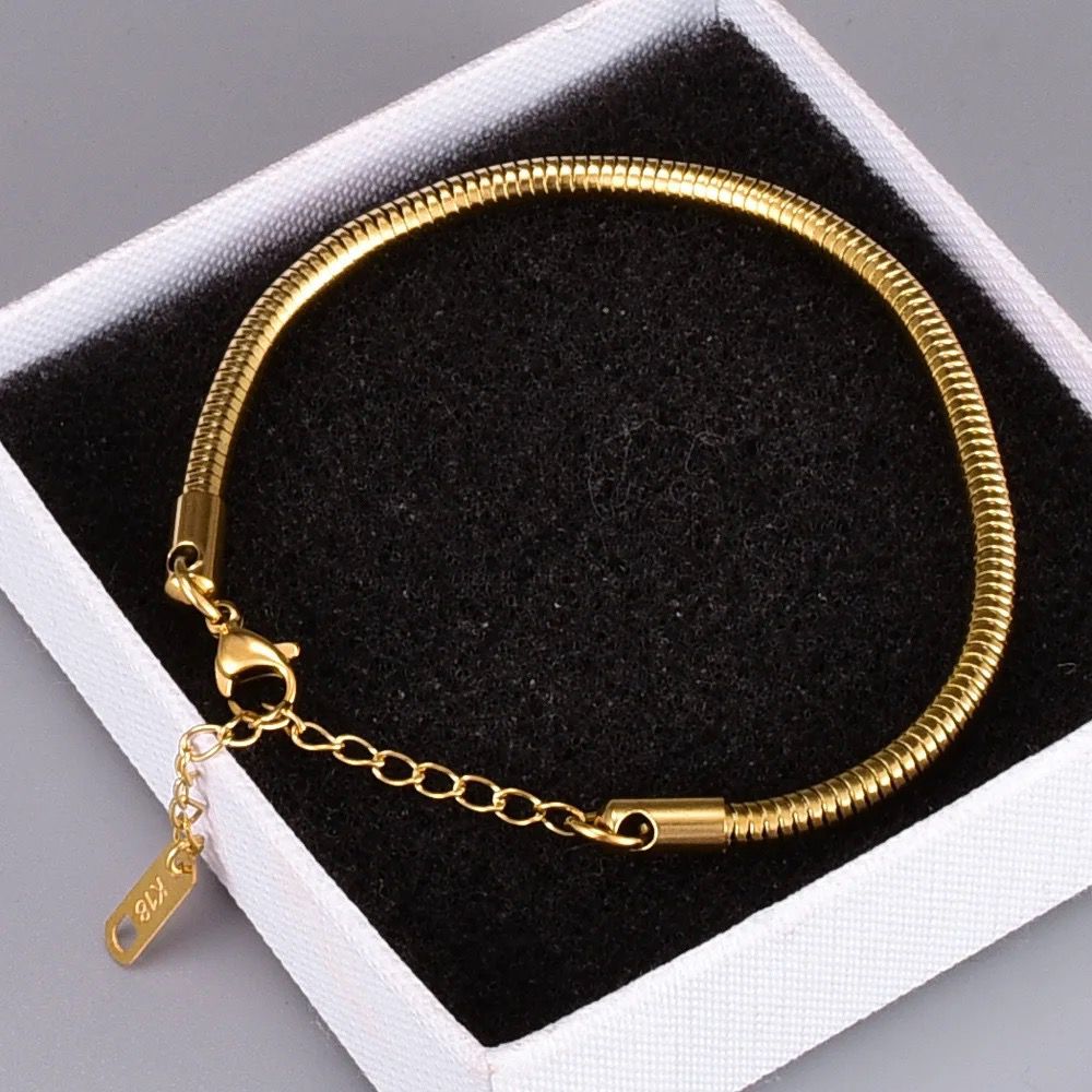 Viper Thick Gold Bracelet