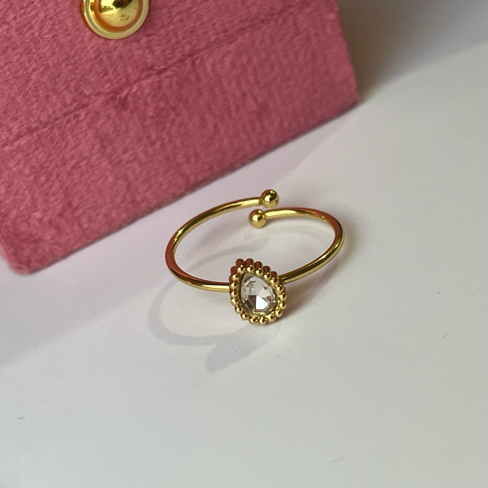 Tilie Drop Diamond Ring
