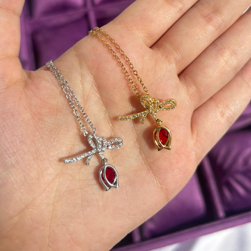 Bouvi Bow Tulip Necklaces