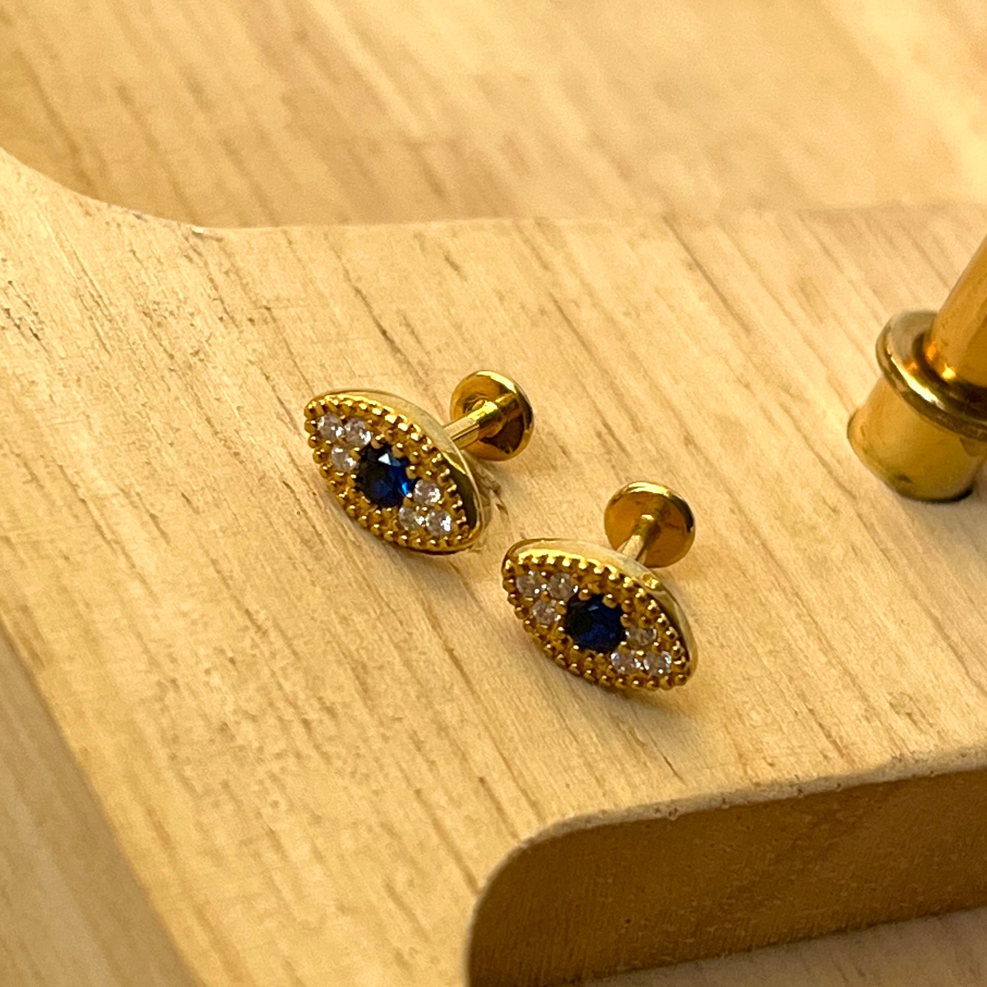 Tupi Evil Eye Mini Studs