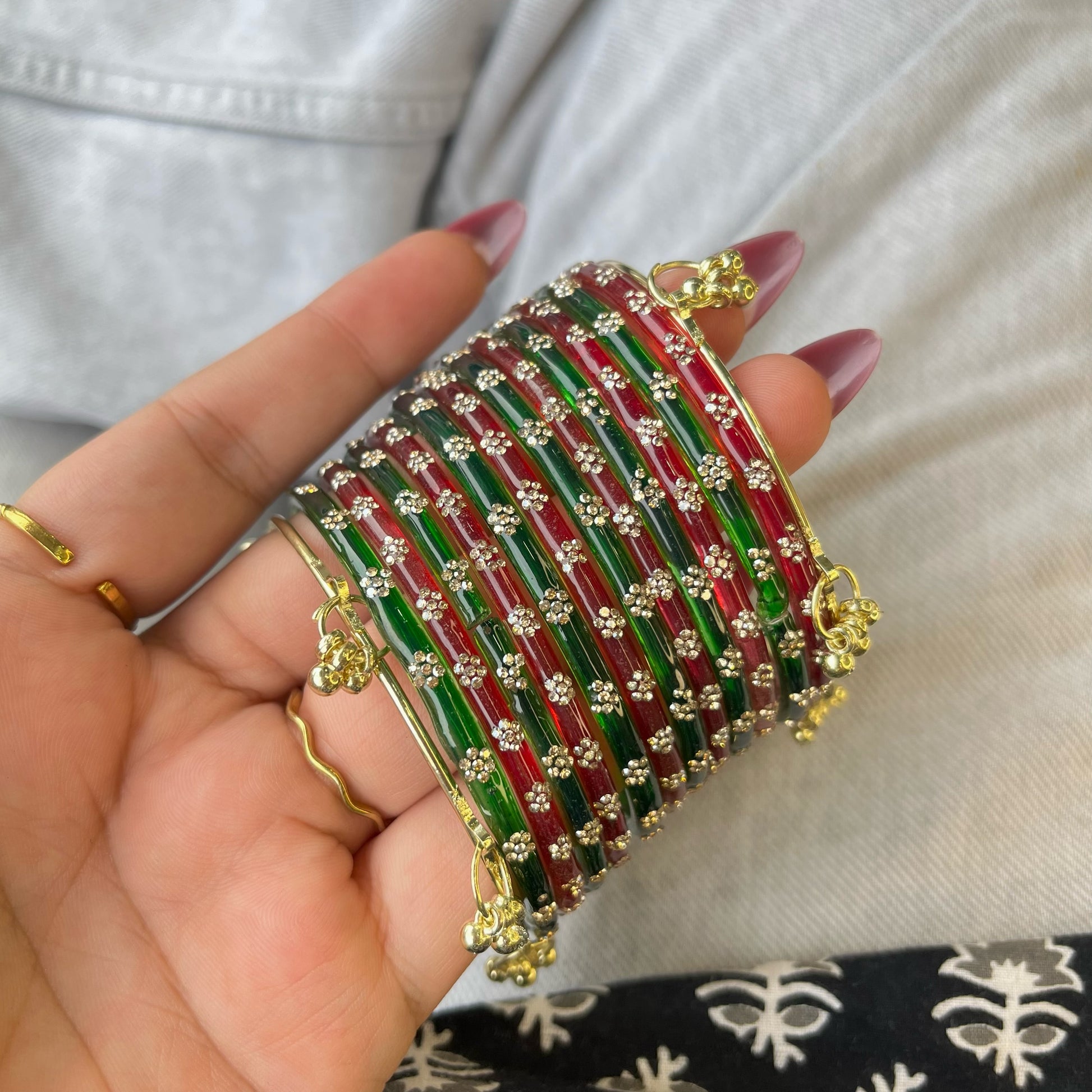 Sawariya Colourfull Kashmiri Bangles Set
