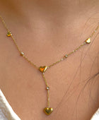 Sarah Hanging Heart Diamond Necklace