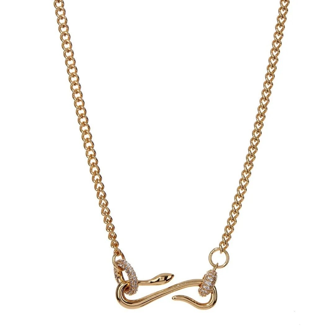 Domiz Ring Joint Gold Necklace