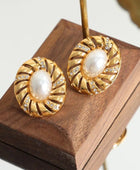 Maxie Pearl Statement Earrings