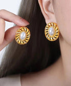 Maxie Pearl Statement Earrings