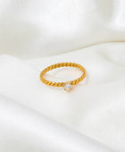 Anasa Minimal Solitaire Ring