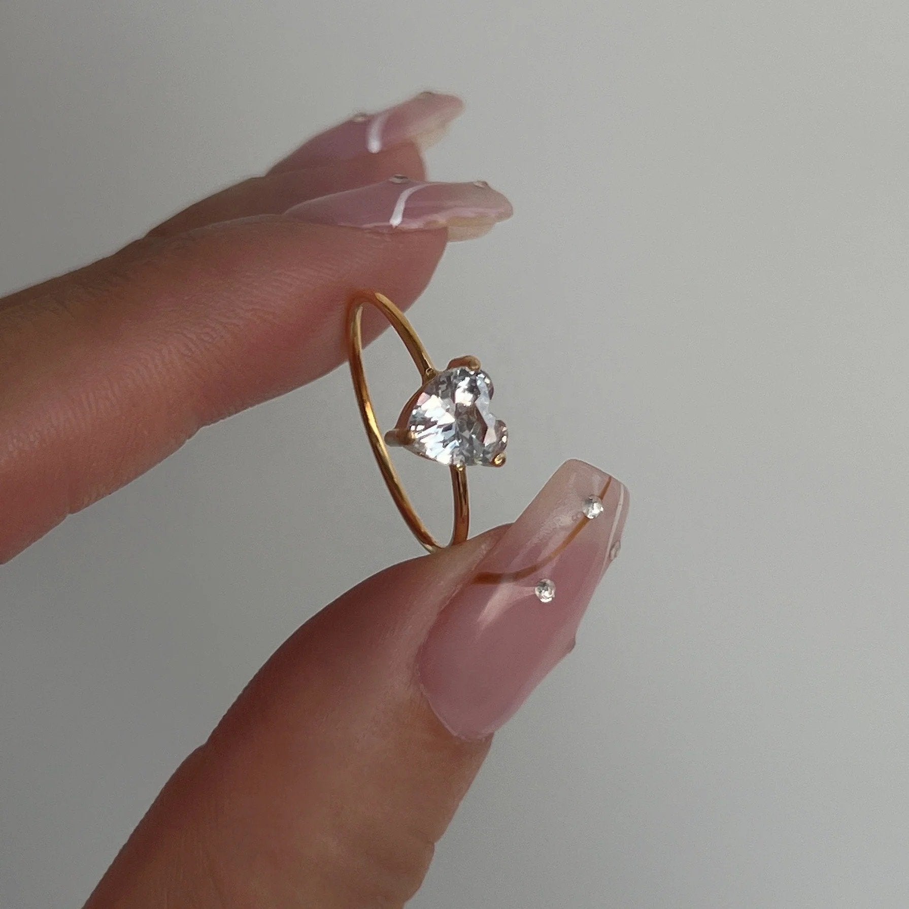 Labana Heart Solitaire Ring