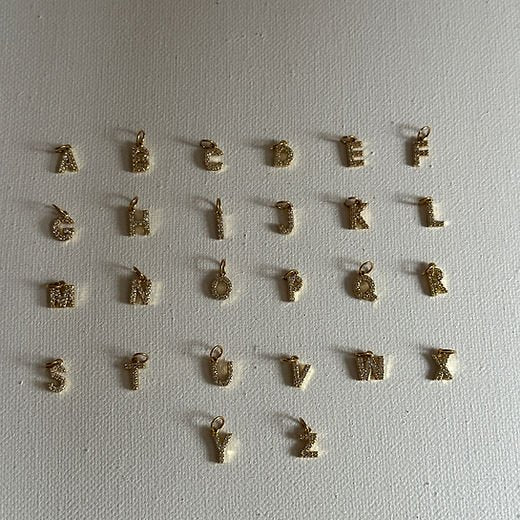 Initial Diamond Charms