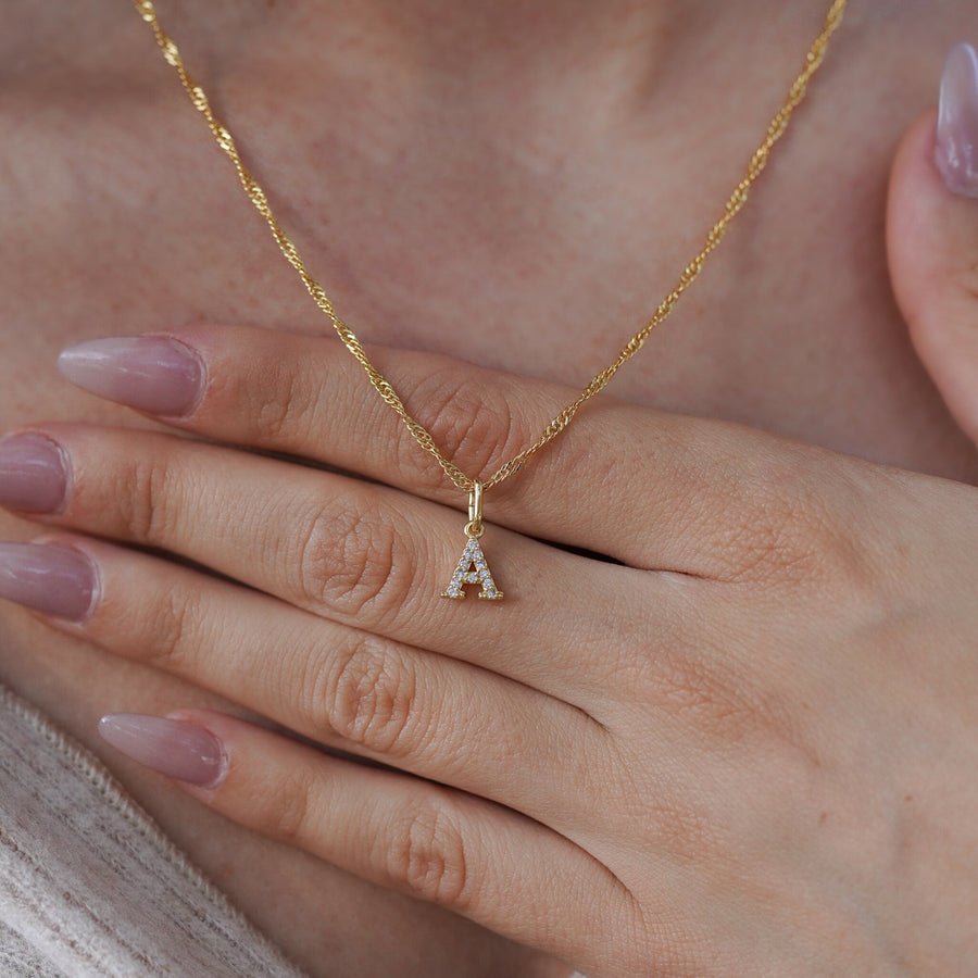 Initial Diamond Charms