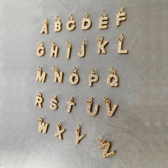 Initial Diamond Charms