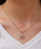 Florida Gold Flower Necklace