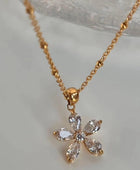 Florida Gold Flower Necklace