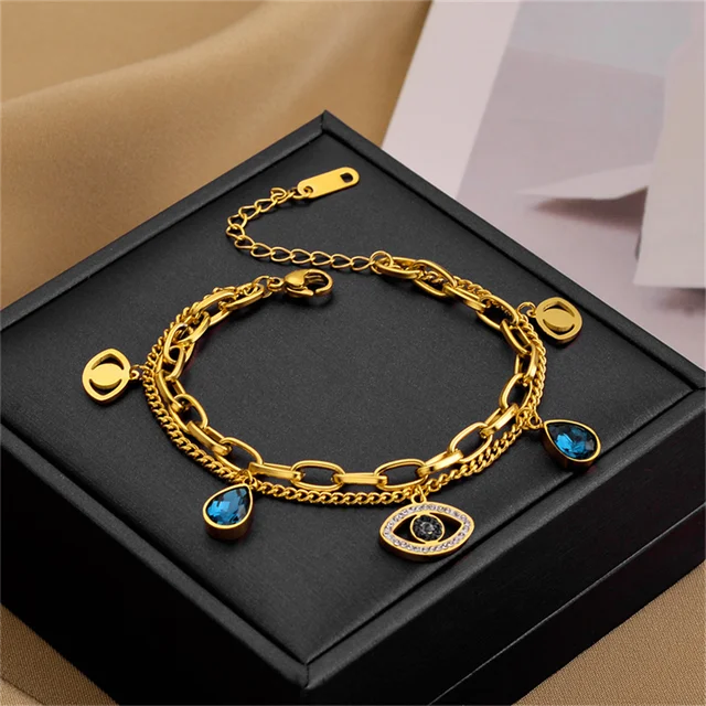 Evil Eye Blue Stone Bracelets
