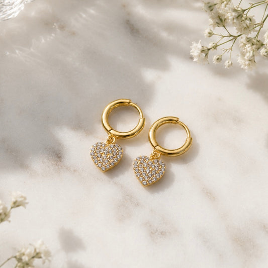 Serra Heart Gold Huggies