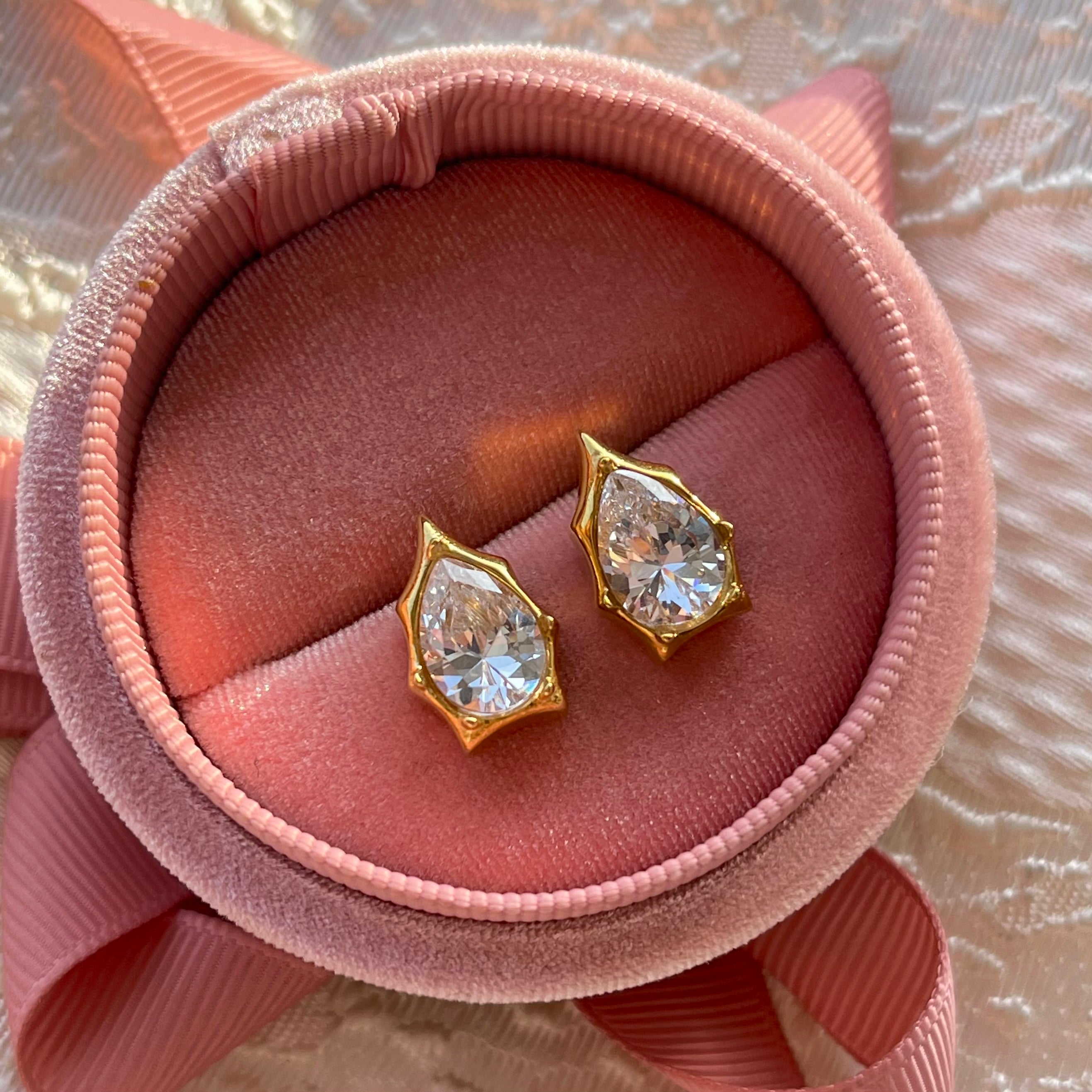 Helixa Drop Diamond Studs