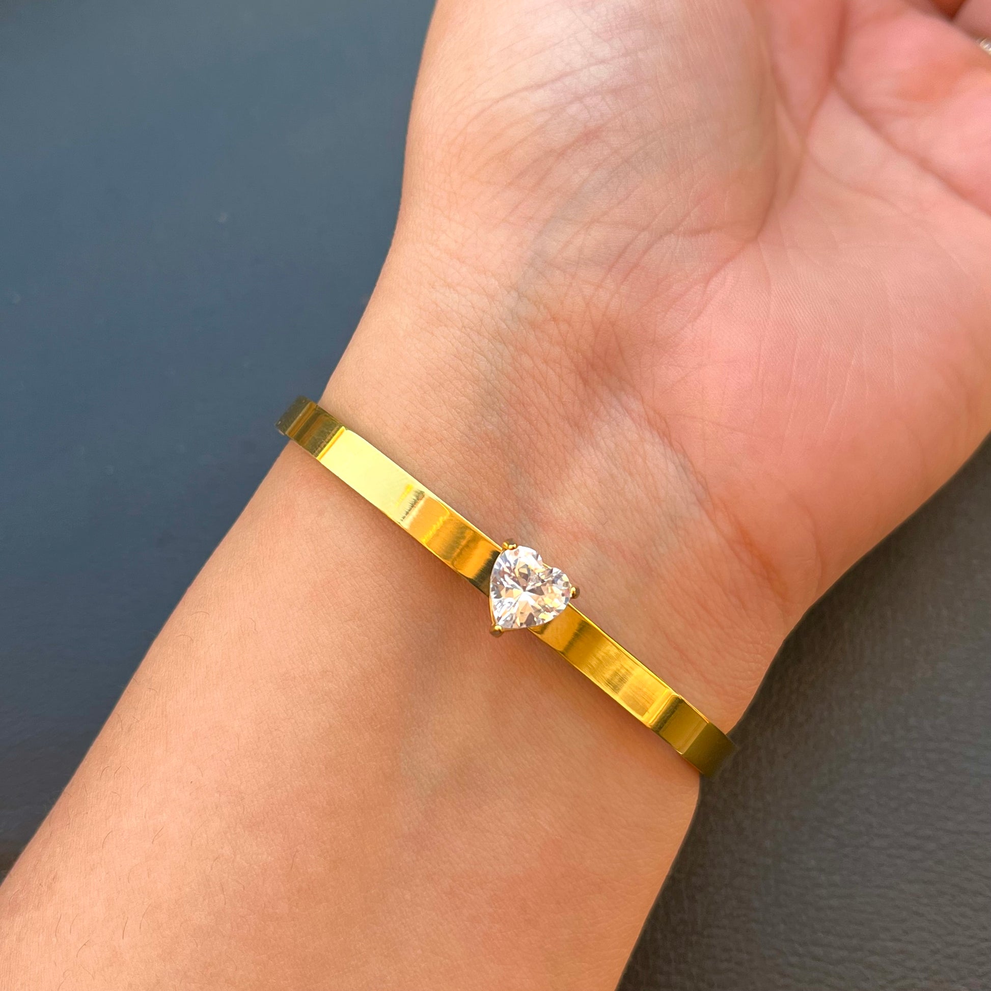Lemi Heart Diamond Cuff