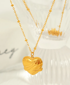Hug Your Soul Gold Heart Necklace