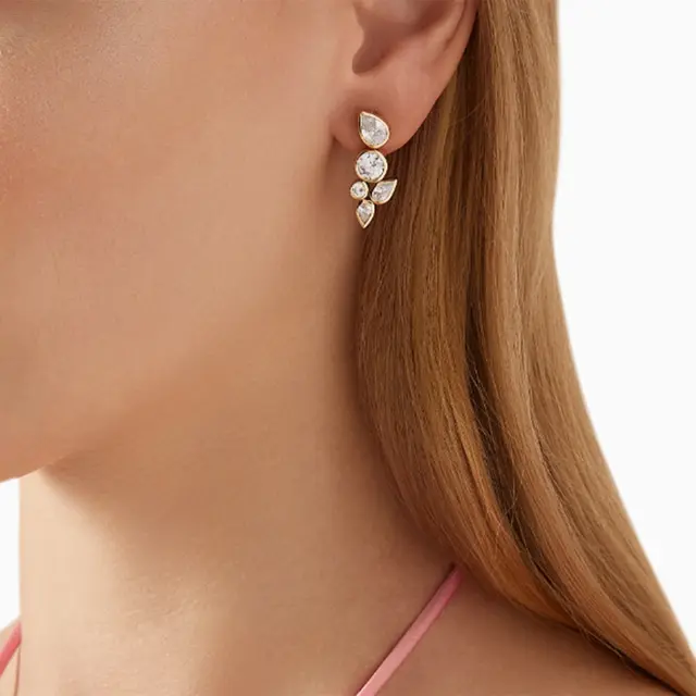 Dina Diamond Gold Earrings✨