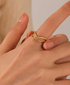 Viniya V Shape Gold Ring