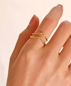 Viniya V Shape Gold Ring
