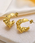 Breeze Twisted Gold Hoops