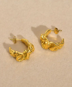 Breeze Twisted Gold Hoops