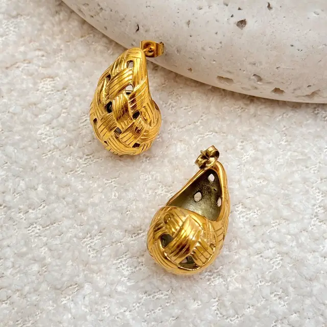 Checkerd Bottega Earrings