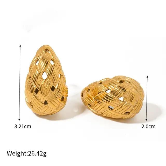 Checkerd Bottega Earrings