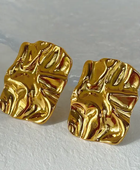 Larissa Hammered Gold Earrings