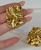Larissa Hammered Gold Earrings