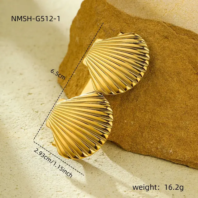 Shellcore Beachey Gold Hairpin