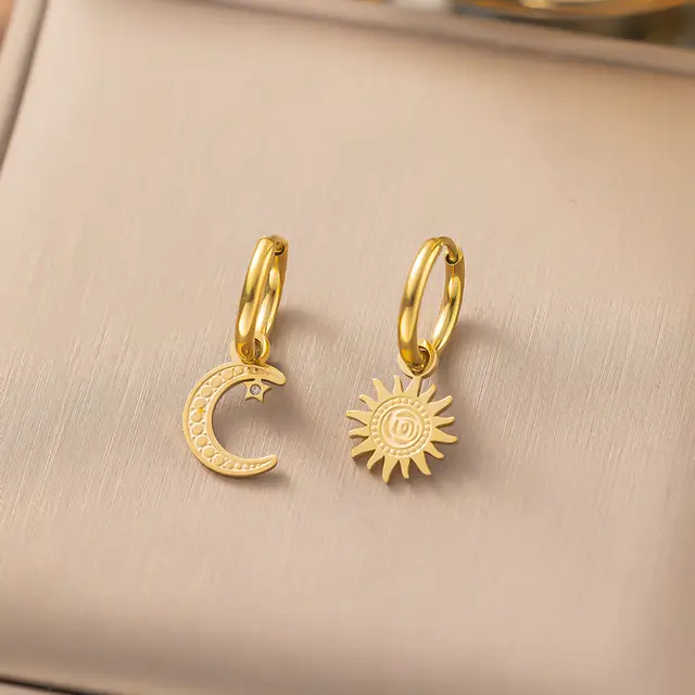 Liel Star Moon Gold Earrings