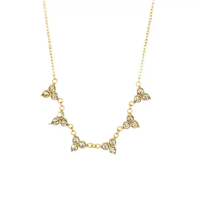 Cowri Triangle Diamond Necklaces✨