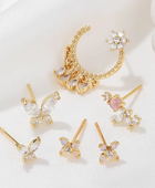 Pretty Pink Piercing Earrings Set