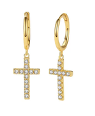 Ptisa Cross Diamond Huggies