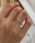 Tidal Stone Wavy Ring
