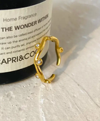 Tidal Stone Wavy Ring