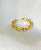 Tidal Stone Wavy Ring