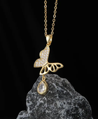 Cello Hanging Butterfly Necklace