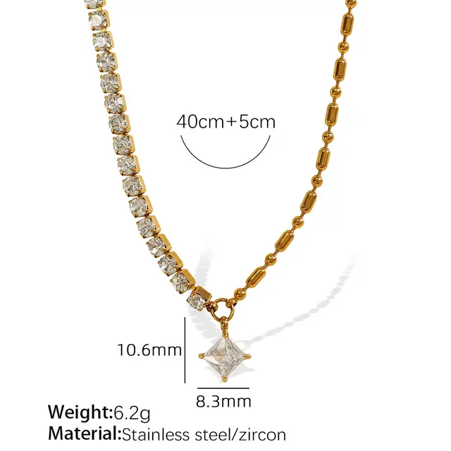 Sparkling Star Diamond Necklace
