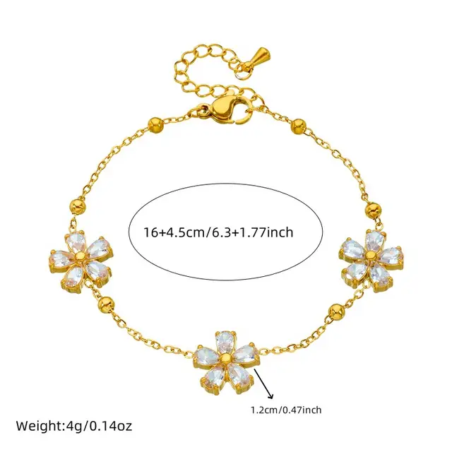 Bella Flower Minimal Bracelet