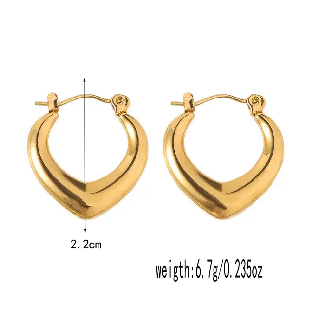 Chria Casual Gold Hoops✨