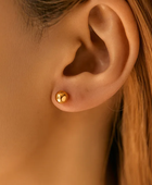 Ely Round Gold Studs