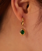 Sophi Emerald Hanging Earrings