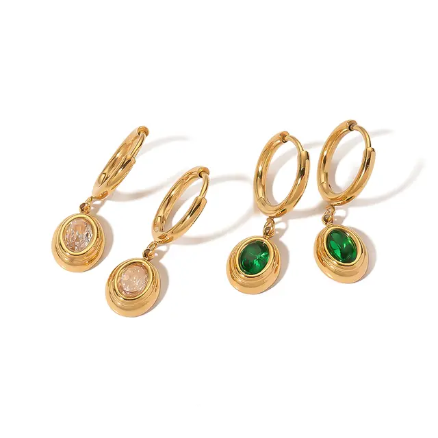 Sophi Emerald Hanging Earrings