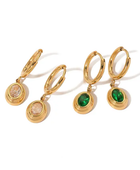 Sophi Emerald Hanging Earrings
