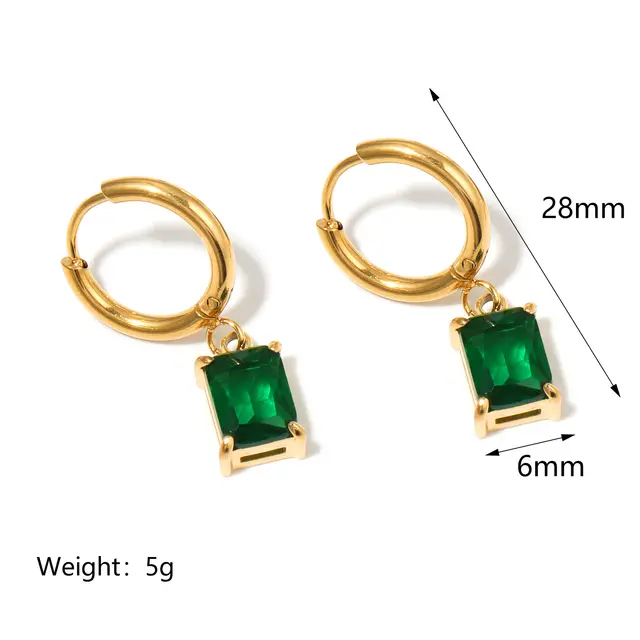 Quili Square Hanging Earrings